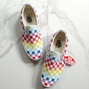 Vans | Rainbow Pride Checkerboard | Size 8